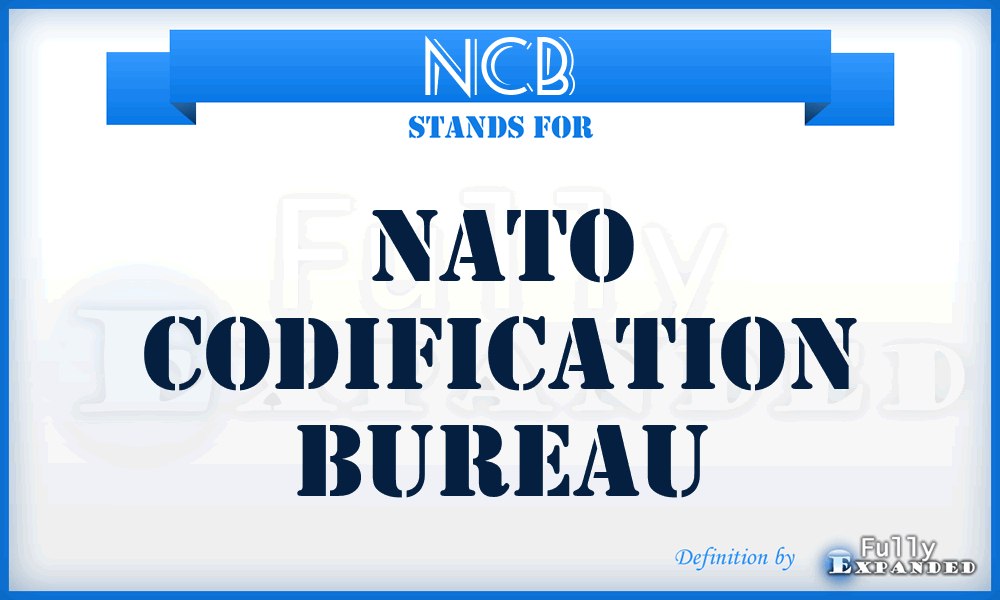 NCB - NATO Codification Bureau