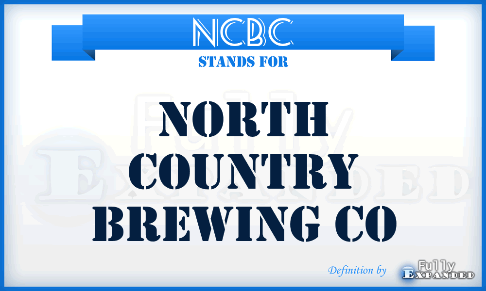 NCBC - North Country Brewing Co
