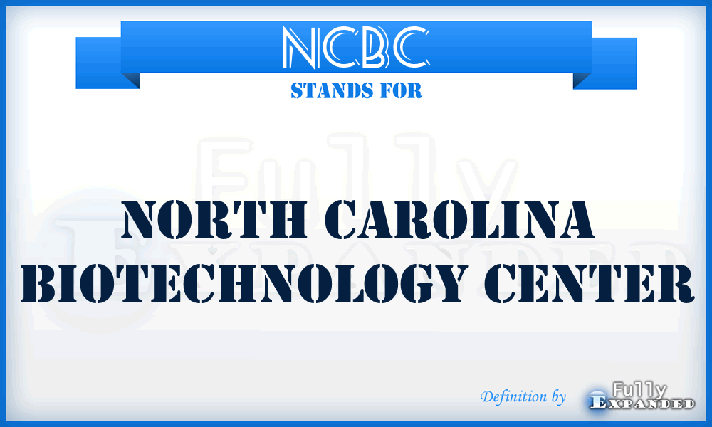 NCBC - North Carolina Biotechnology Center