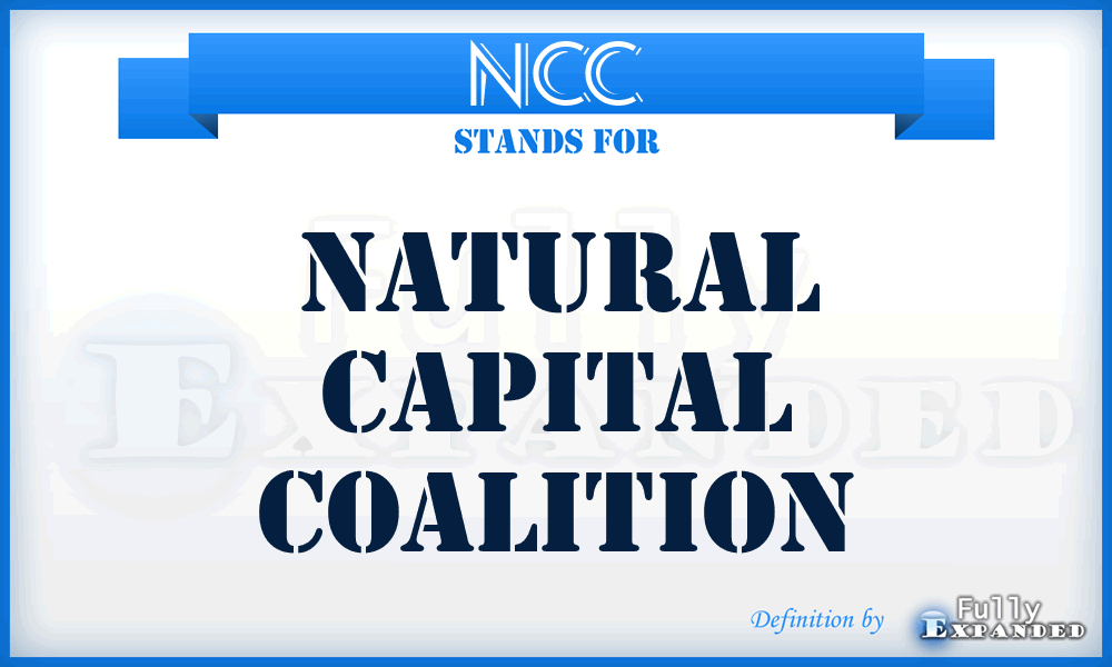 NCC - Natural Capital Coalition