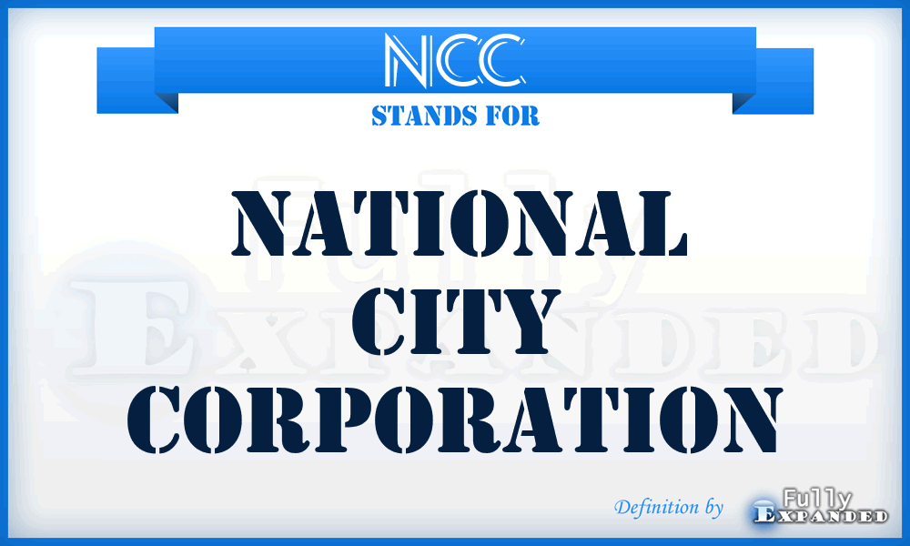 NCC - National City Corporation