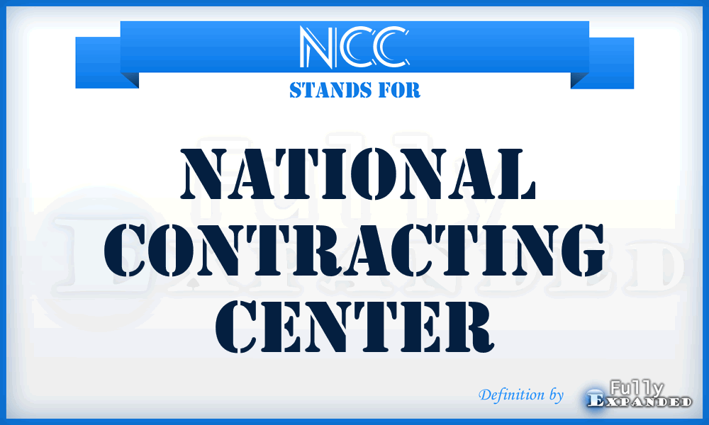 NCC - National Contracting Center