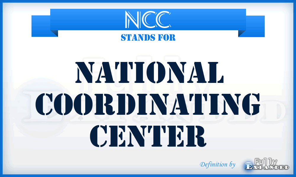 NCC - National Coordinating Center