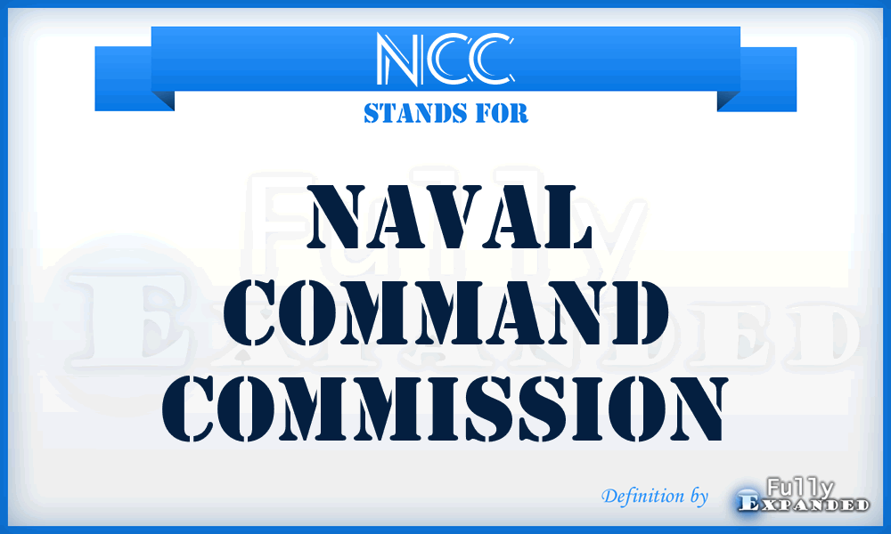 NCC - Naval Command Commission