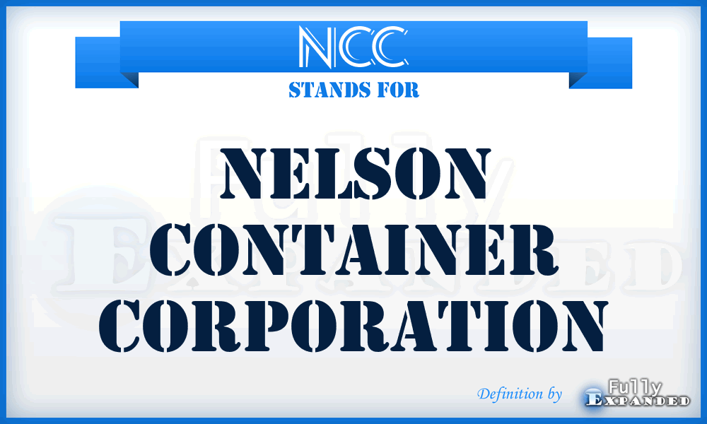 NCC - Nelson Container Corporation