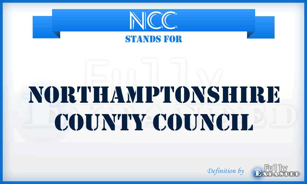 NCC - Northamptonshire County Council