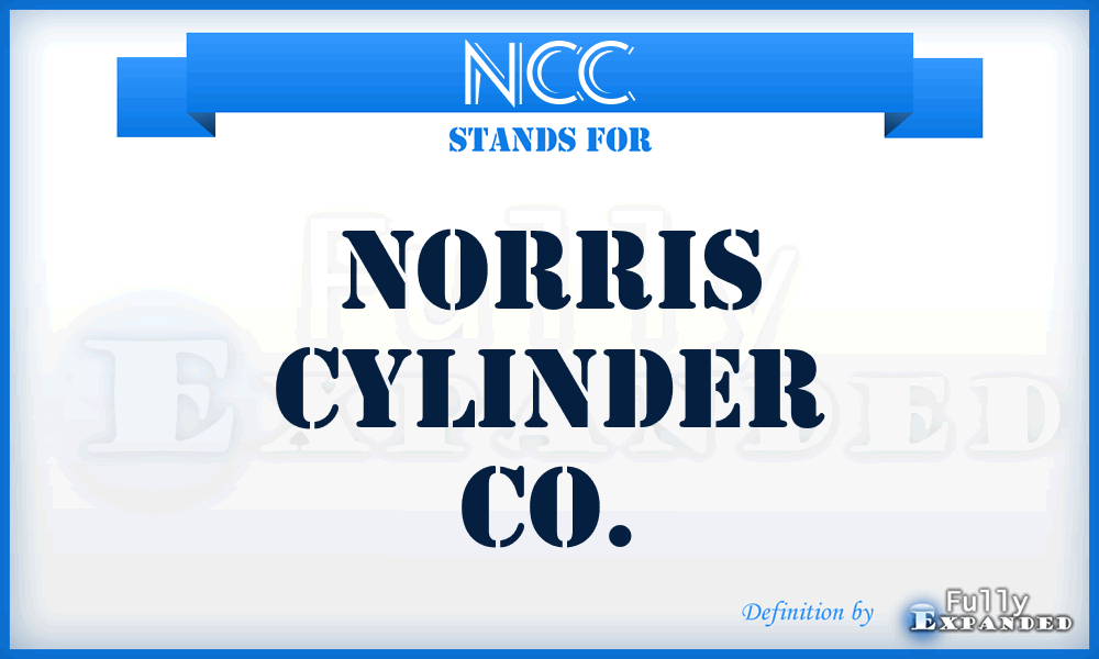 NCC - Norris Cylinder Co.