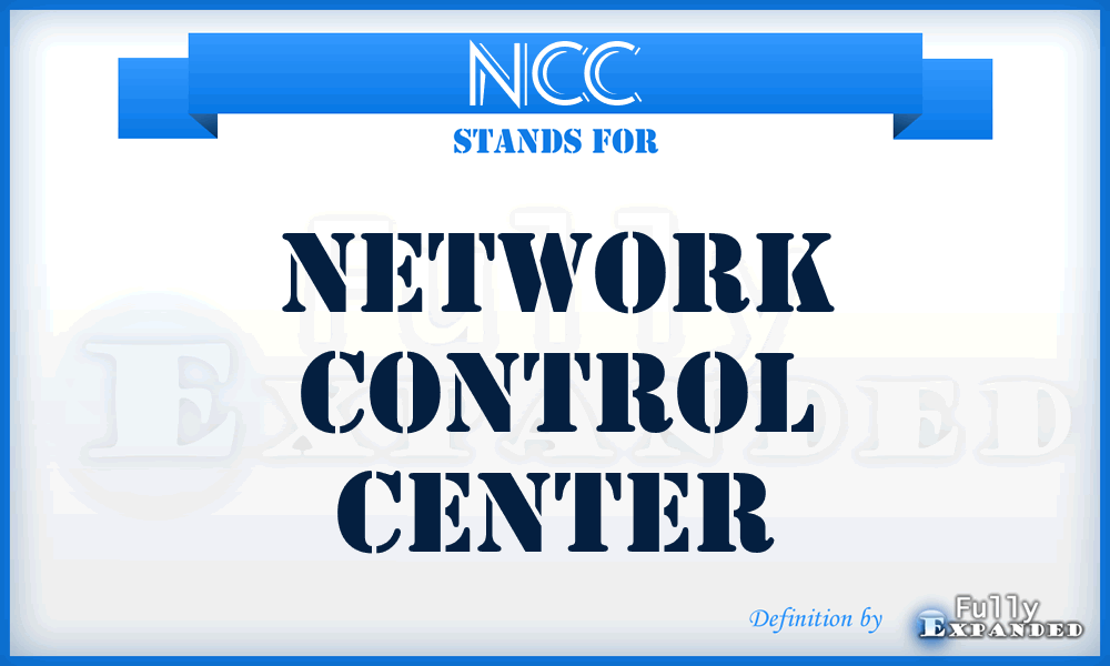 NCC - network control center