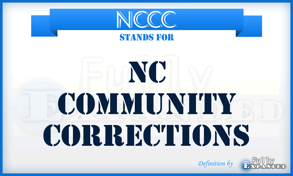 NCCC - NC Community Corrections