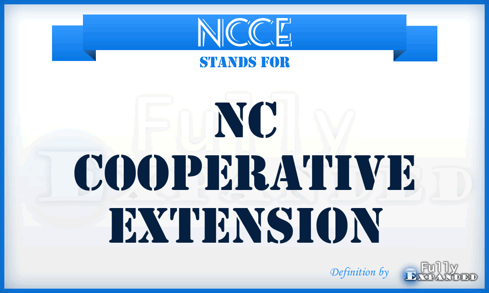 NCCE - NC Cooperative Extension