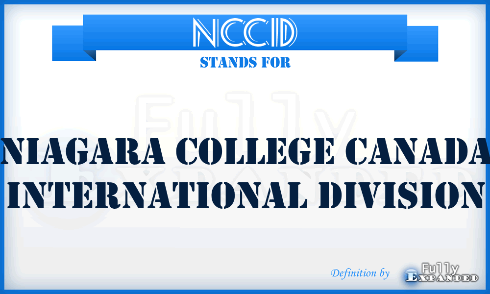 NCCID - Niagara College Canada International Division