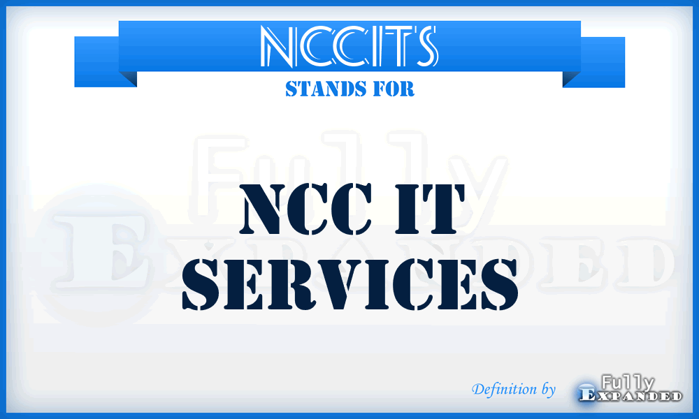 NCCITS - NCC IT Services