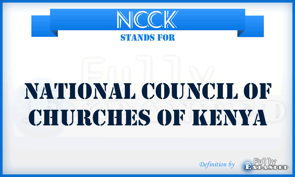 NCCK - National Council of Churches of Kenya