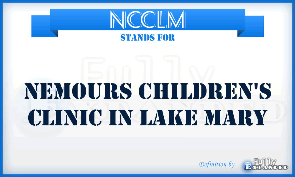 NCCLM - Nemours Children's Clinic in Lake Mary