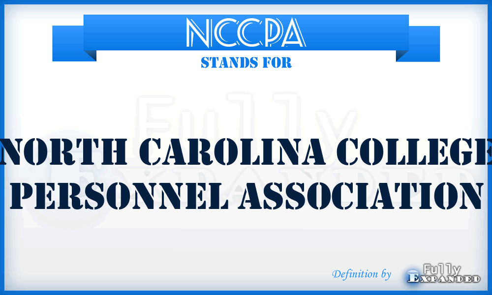 NCCPA - North Carolina College Personnel Association