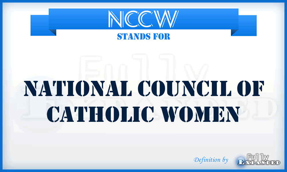 NCCW - National Council of Catholic Women