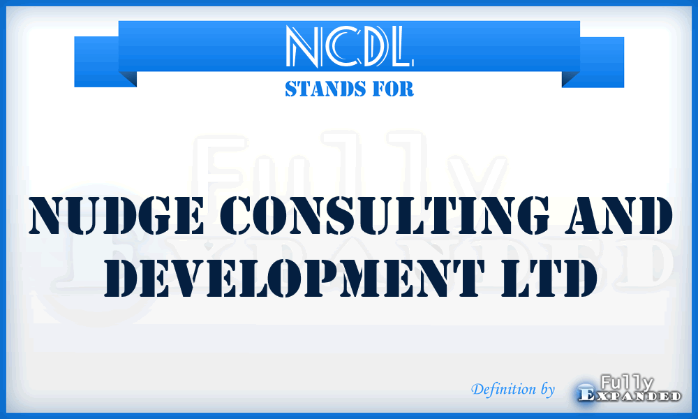 NCDL - Nudge Consulting and Development Ltd