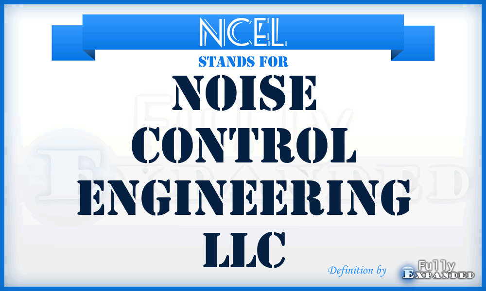 NCEL - Noise Control Engineering LLC