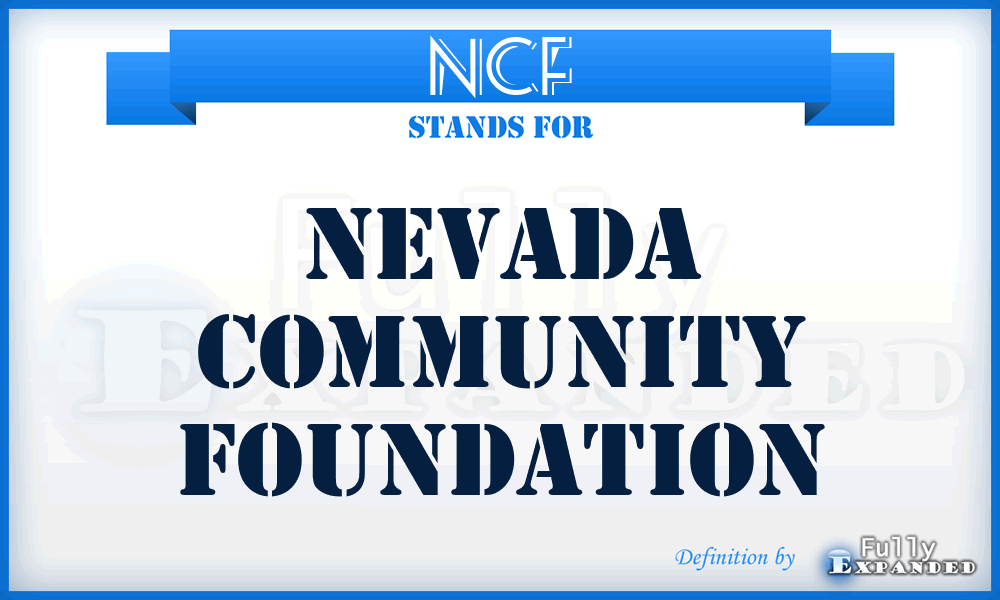 NCF - Nevada Community Foundation