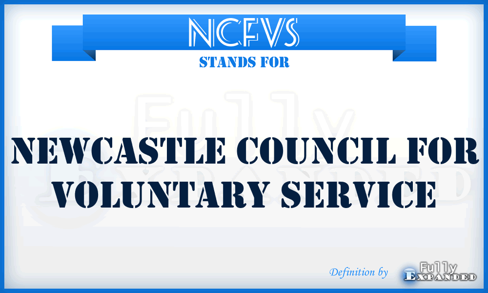 NCFVS - Newcastle Council For Voluntary Service