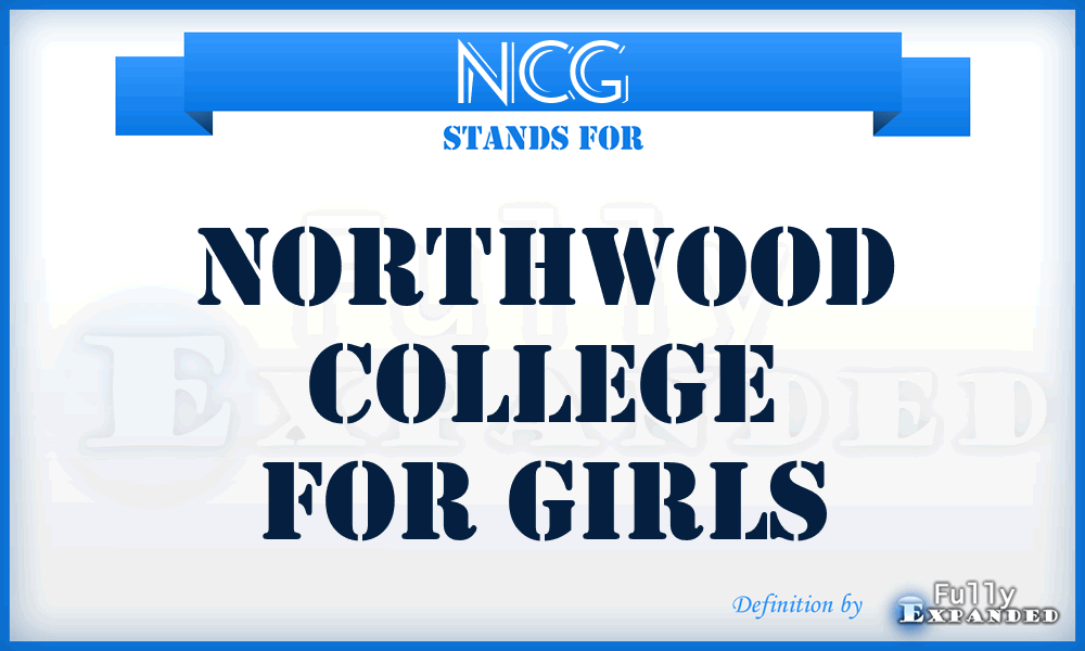 NCG - Northwood College for Girls