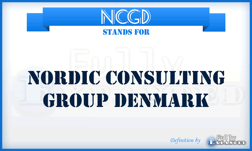 NCGD - Nordic Consulting Group Denmark