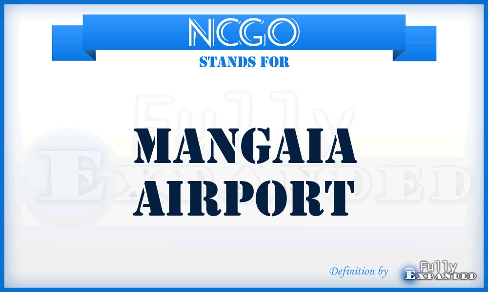 NCGO - Mangaia airport
