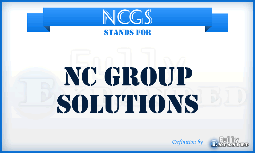 NCGS - NC Group Solutions