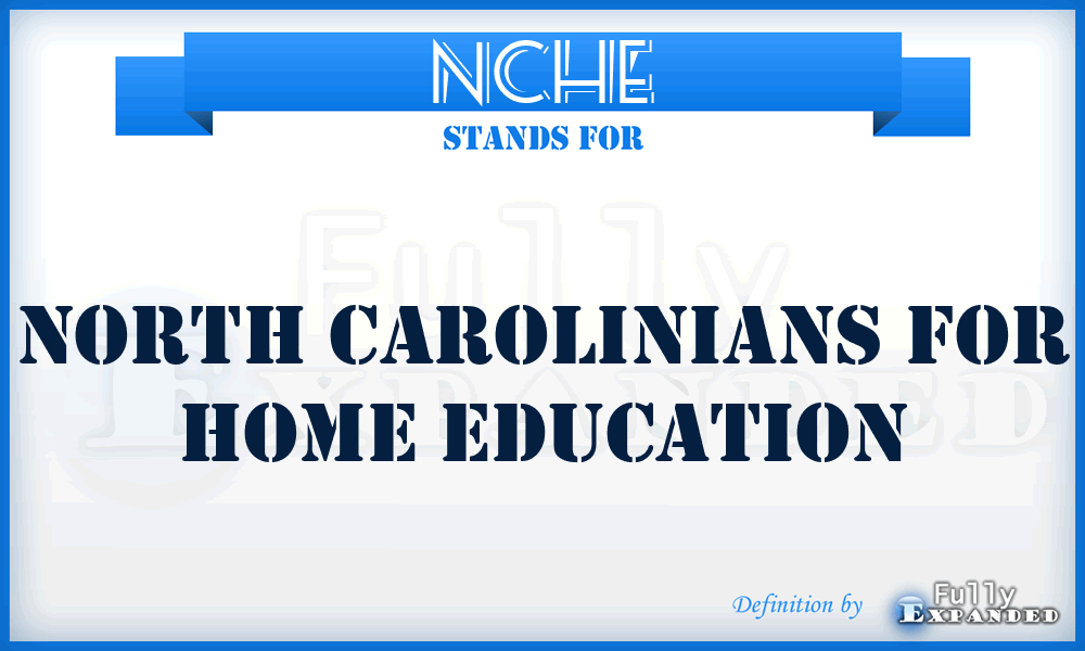 NCHE - North Carolinians for Home Education