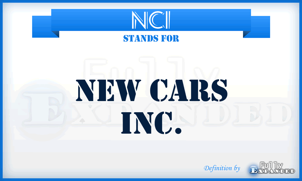 NCI - New Cars Inc.