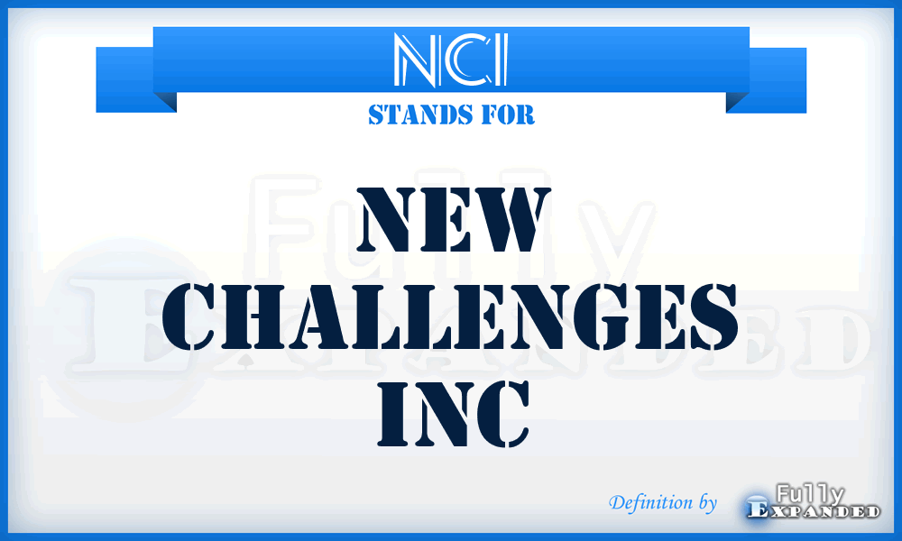 NCI - New Challenges Inc