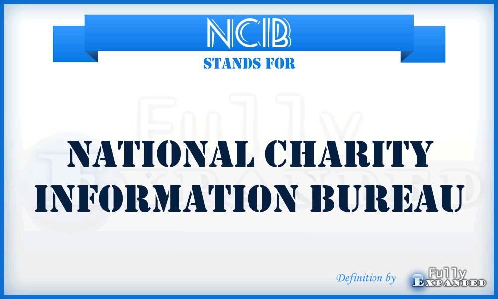 NCIB - National Charity Information Bureau