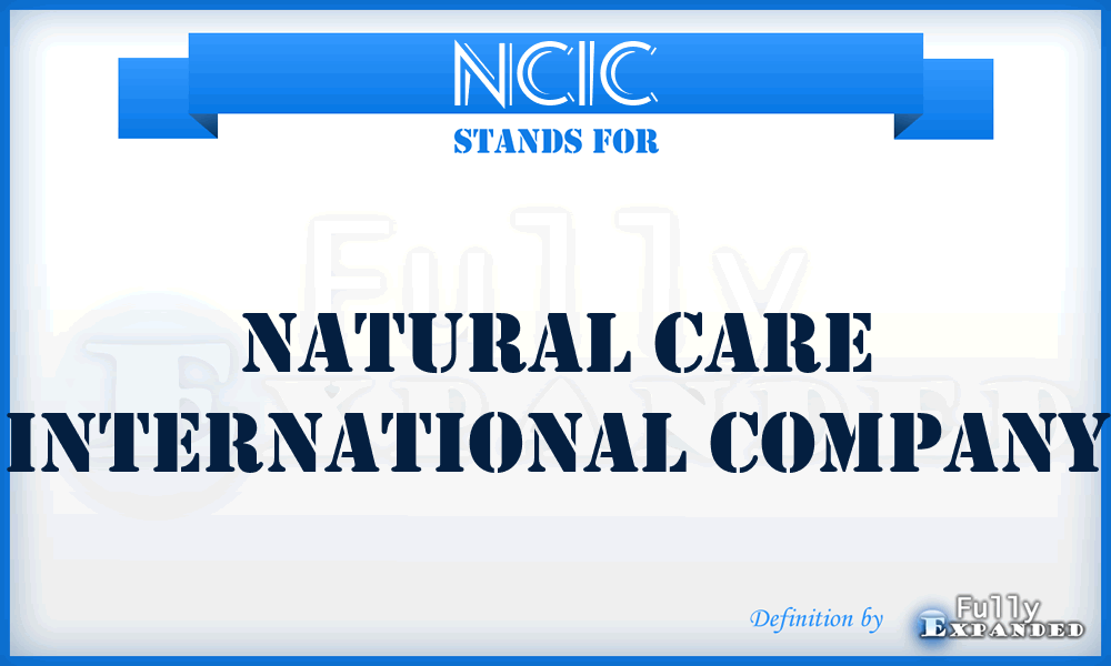 NCIC - Natural Care International Company