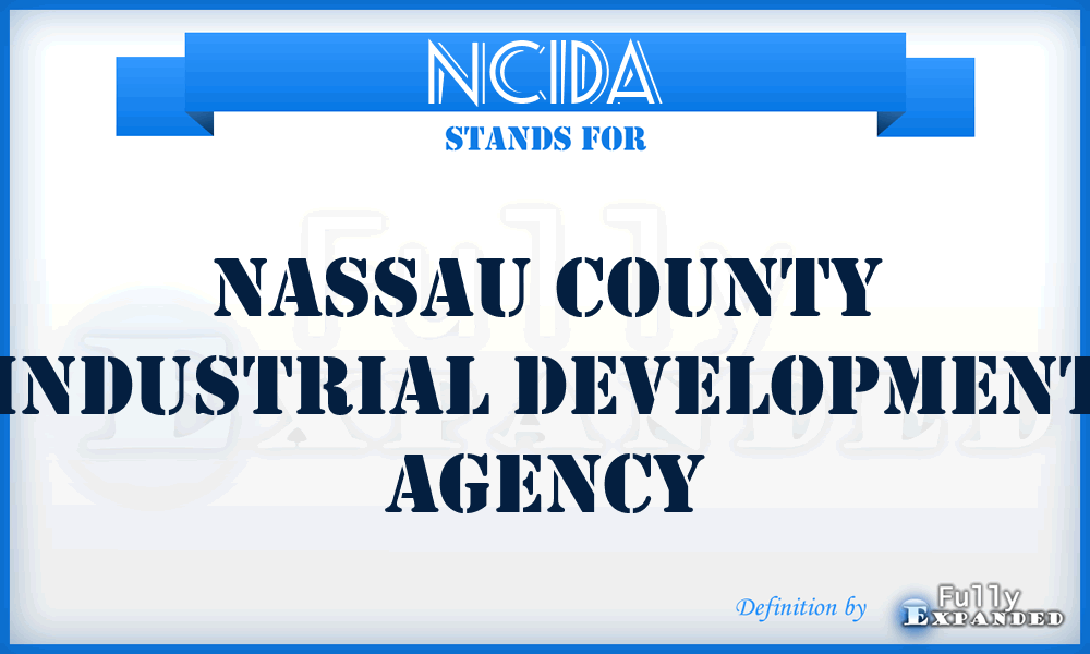 NCIDA - Nassau County Industrial Development Agency