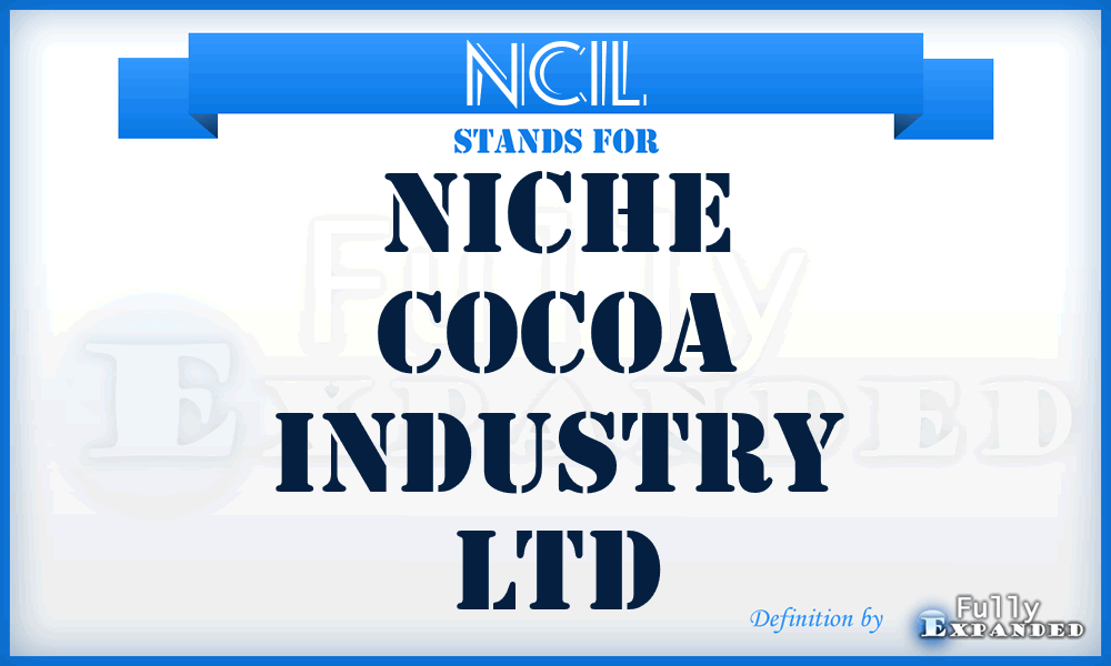 NCIL - Niche Cocoa Industry Ltd