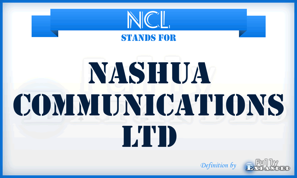 NCL - Nashua Communications Ltd