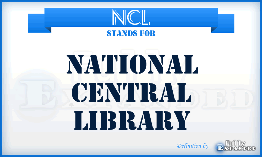 NCL - National Central Library