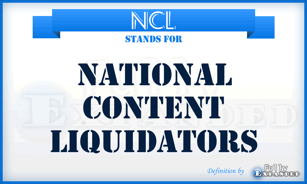 NCL - National Content Liquidators