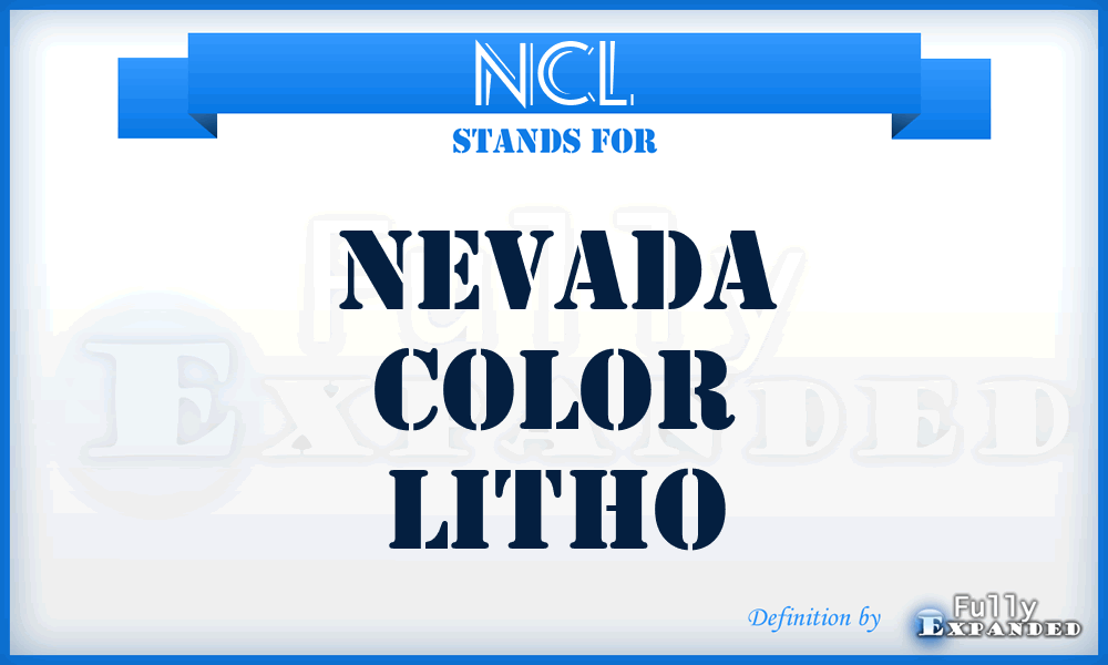 NCL - Nevada Color Litho