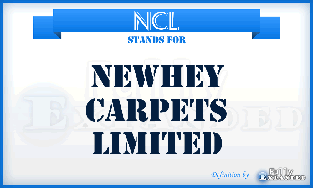 NCL - Newhey Carpets Limited