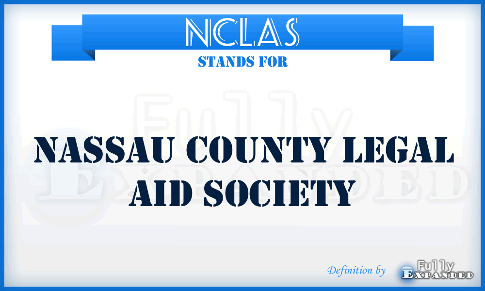 NCLAS - Nassau County Legal Aid Society