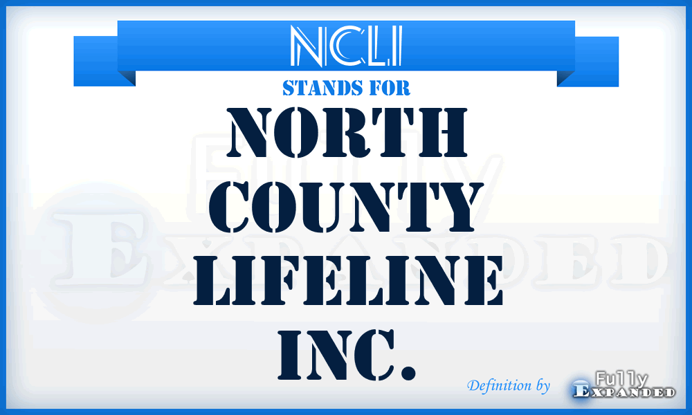 NCLI - North County Lifeline Inc.