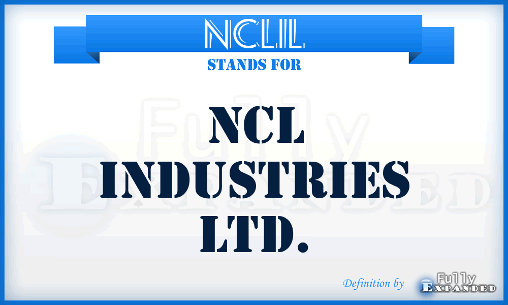 NCLIL - NCL Industries Ltd.