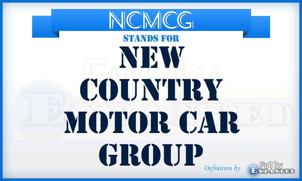 NCMCG - New Country Motor Car Group