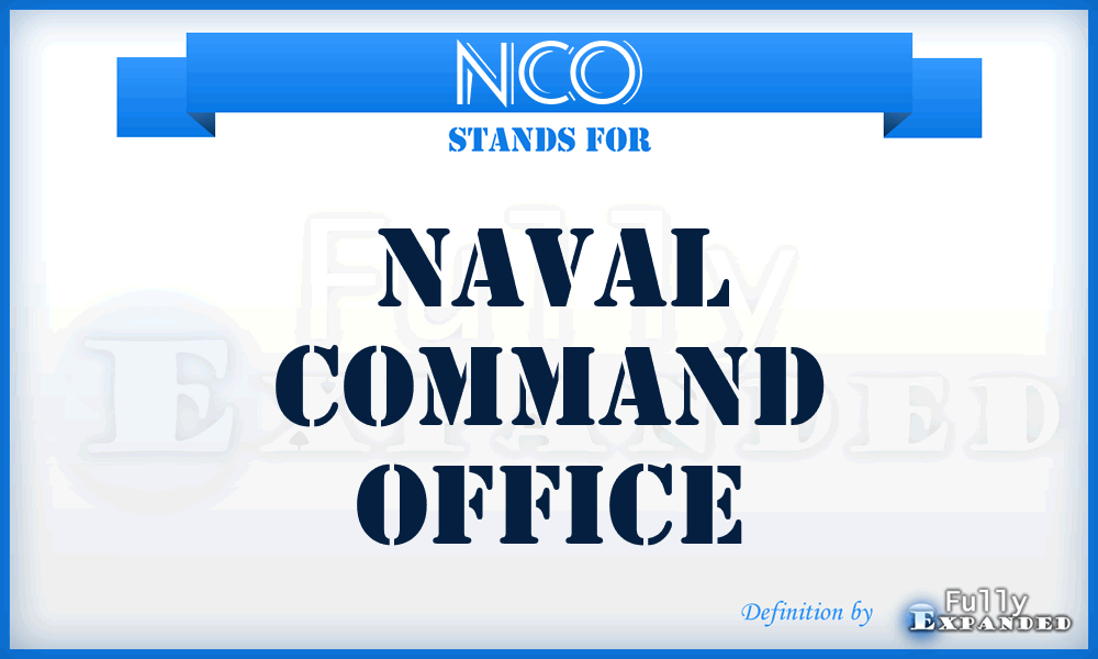 NCO - Naval Command Office