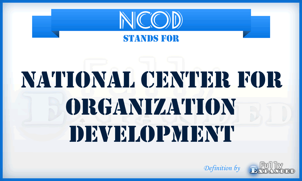 NCOD - National Center for Organization Development