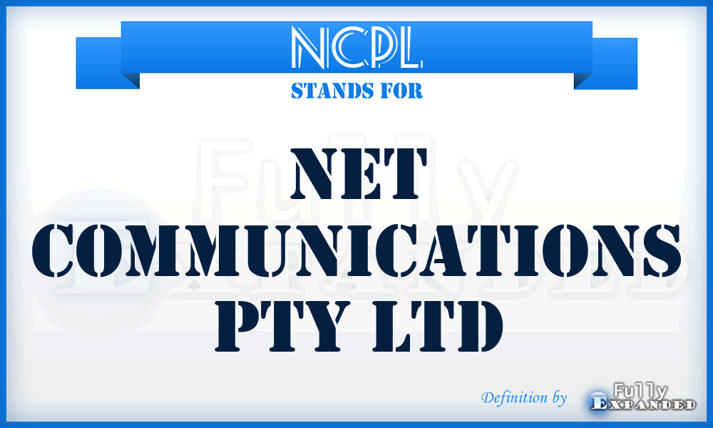 NCPL - Net Communications Pty Ltd