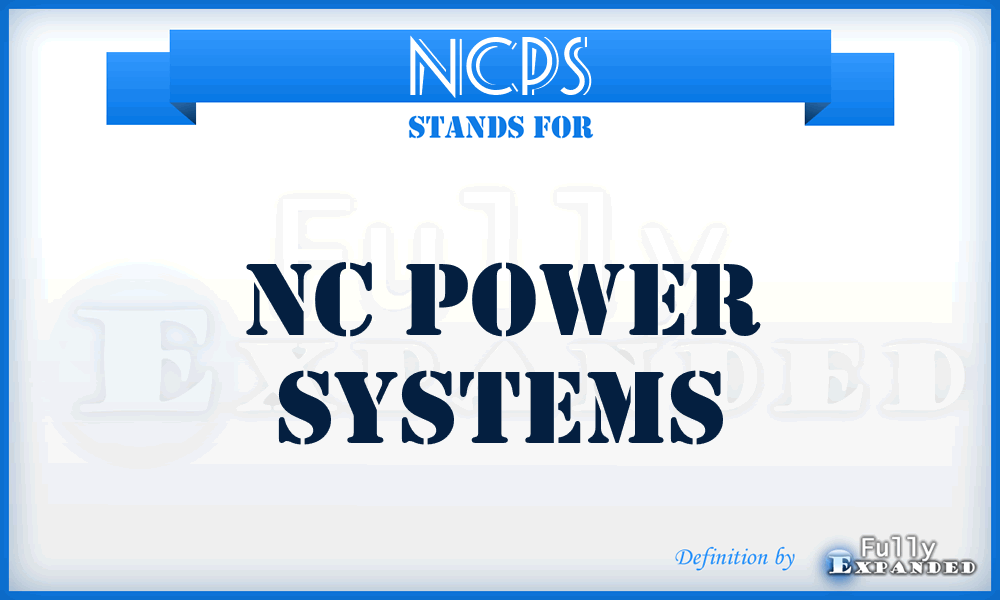 NCPS - NC Power Systems