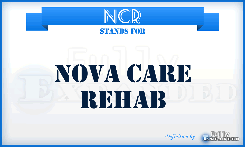 NCR - Nova Care Rehab