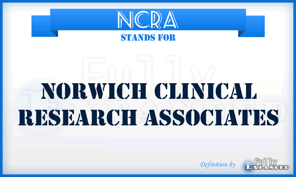 NCRA - Norwich Clinical Research Associates